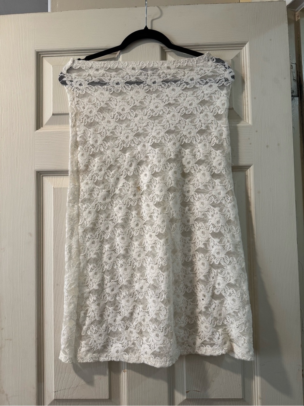 Princess Polly White Lace Midi Skirt